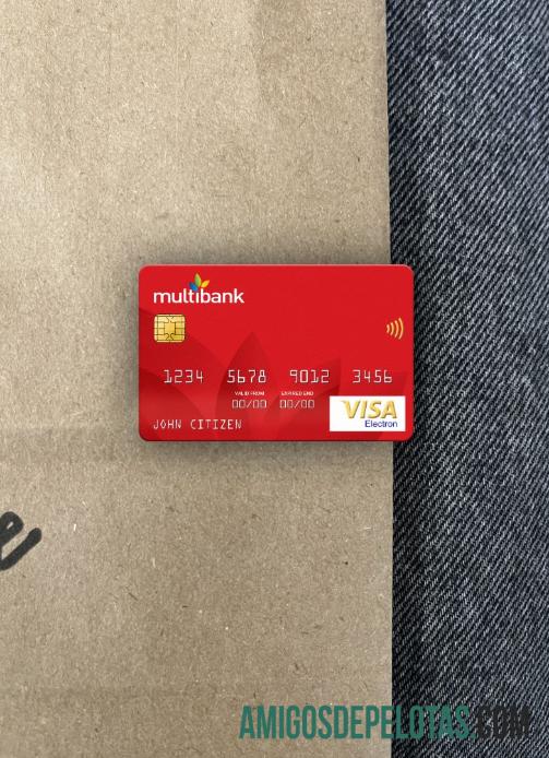 Cartão multibanco Visa Electron do Panamá Photolook Front modelo